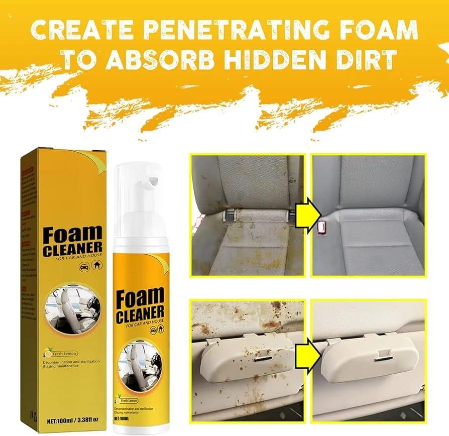 1 Pc Yellow Foam Cleaner - Easy Installation for Dirt and Grime Removal