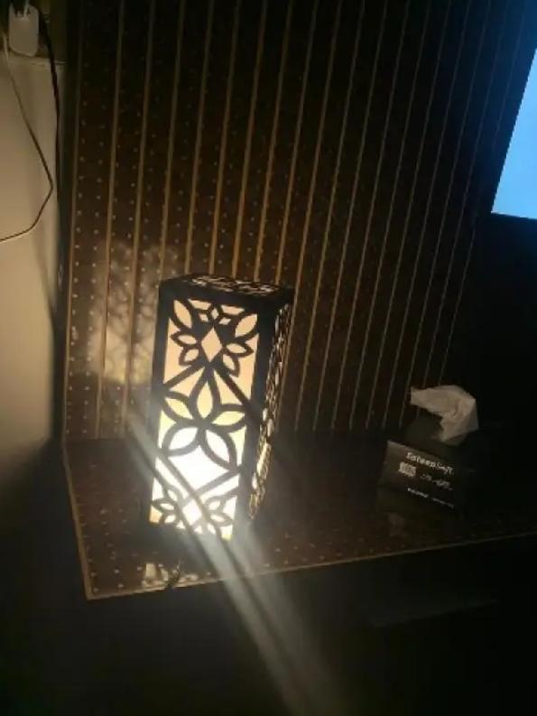 New Design Wooden Lamp With Laser Cutting