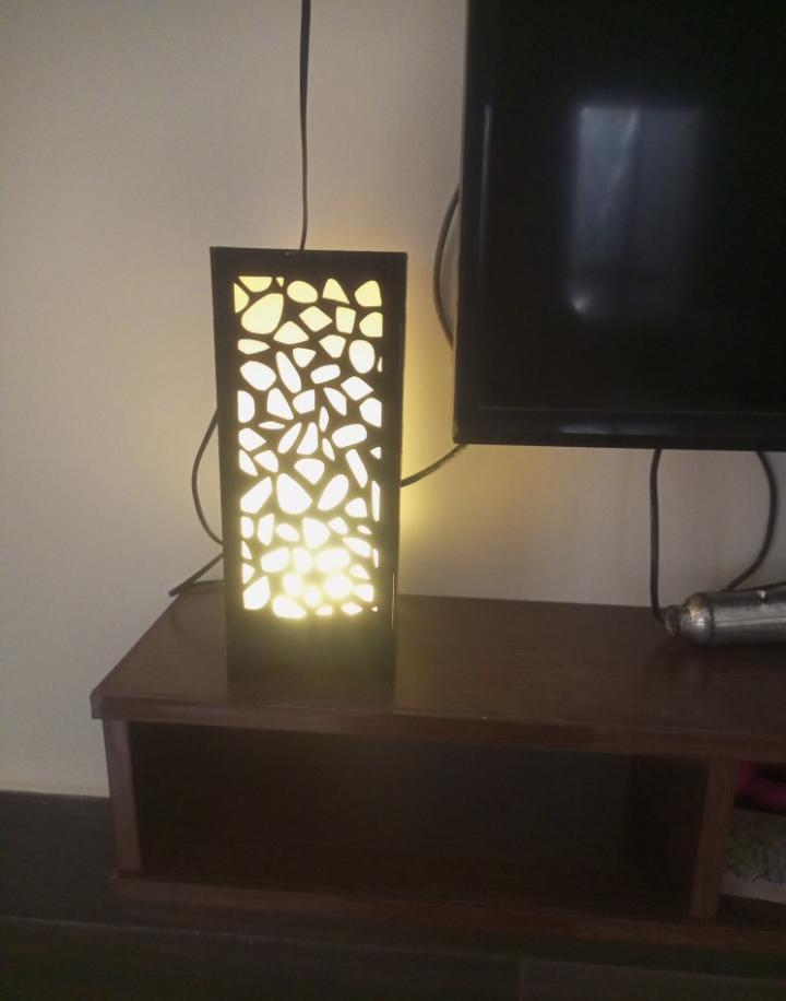 3D Laser Cutting Wooden Lamp